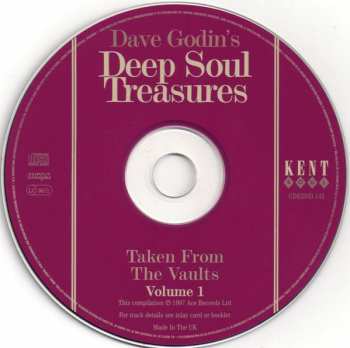 CD Dave Godin: Deep Soul Treasures (Taken From The Vaults...) (Volume 1)