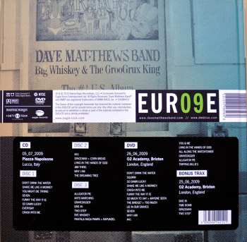 3CD/DVD/Box Set Dave Matthews Band: Europe 2009 LTD
