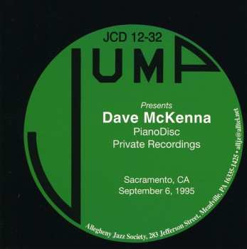 CD Dave McKenna: Jump Presents Dave McKenna PianoDisc Private Recordings
