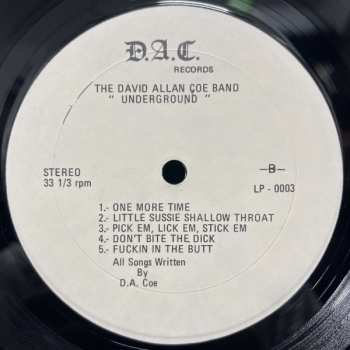 CD David Allan Coe: Underground Album