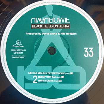 2LP David Bowie: Black Tie White Noise