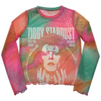 Merch David Bowie: Dámske Long Sleeve Tričko Ziggy V2