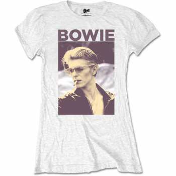 Merch David Bowie: Dámske Tričko Smoking 