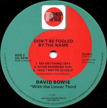 LP David Bowie: Don't Be Fooled By The Name