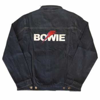 Merch David Bowie: Džínová Bunda Flash Logo David Bowie S