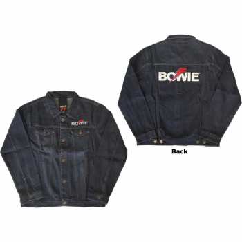 Merch David Bowie: Džínová Bunda Flash Logo David Bowie S