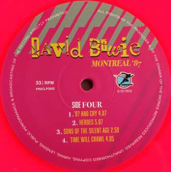 2LP David Bowie: Montreal '87 NUM | LTD | CLR