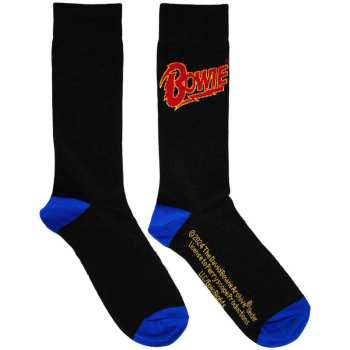 Merch David Bowie: Členkové ponožky Logo David Bowie Blue Contrast