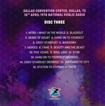 4CD/Box Set David Bowie: Live 74-79