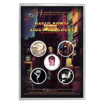 Merch David Bowie: Súprava Odznakov Early Albums
