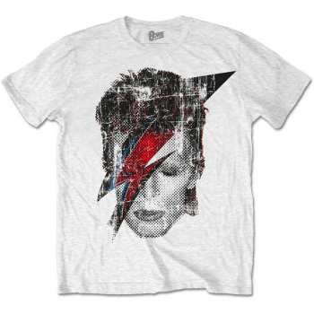 Merch David Bowie: Tričko Halftone Flash Face 