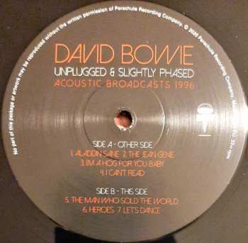2LP David Bowie: Unplugged & Slightly Phased (Acoustic Broadcasts 1996)