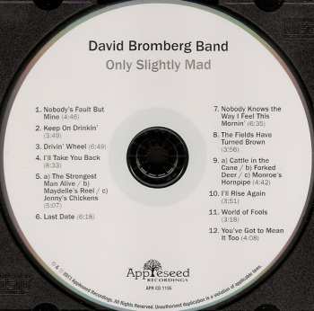 CD David Bromberg Band: Only Slightly Mad