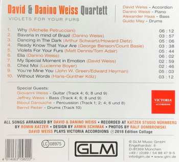 CD David & Danino Weiss Quartett: Violets For Your Furs DIGI