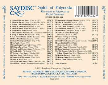 CD David Fanshawe: Spirit Of Polynesia