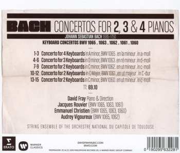 CD Johann Sebastian Bach: Concertos For 2, 3 & 4 Pianos