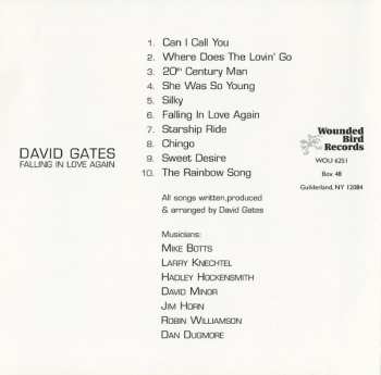 CD David Gates: Falling In Love Again