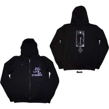 Merch David Gilmour: David Gilmour Unisex Pullover Hoodie: Luck & Strange Tour (black) (back Print & Ex-tour) (medium) M