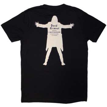 Merch David Gilmour: David Gilmour Unisex T-shirt: Luck & Strange Fortuna E Strano (black) (back Print & Ex-tour) (large) L