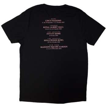 Merch David Gilmour: David Gilmour Unisex T-shirt: Luck & Strange London (black) (back Print & Ex-tour) (medium) M