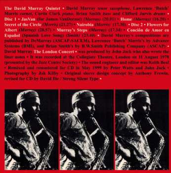 2CD David Murray: The London Concert