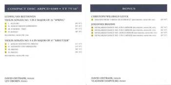 CD David Oistrach: Beethoven Violin Sonatas No.5 In F Major Op.24 "Spring", No.9 In A Major Op.47 "Kreuzer"