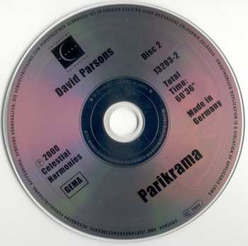 2CD David Parsons: Parikrama