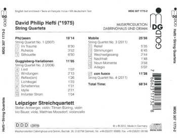 CD David Philip Hefti: String Quartets