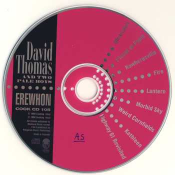 CD David Thomas And Two Pale Boys: Erewhon