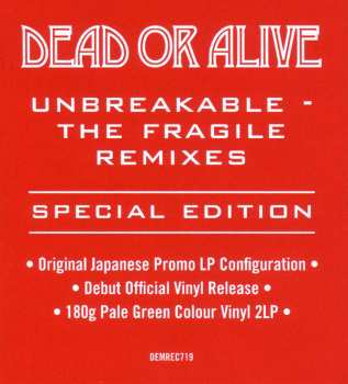 2LP Dead Or Alive: Unbreakable_The Fragile Remixes CLR