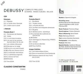 2CD Claude Debussy: Complete Preludes