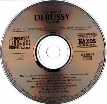 CD Claude Debussy: The Best Of