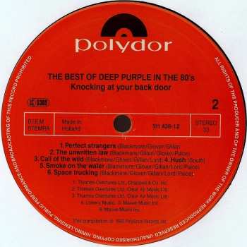 LP Deep Purple: Knocking At Your Back Door - The Best Of Deep Purple In The 80's