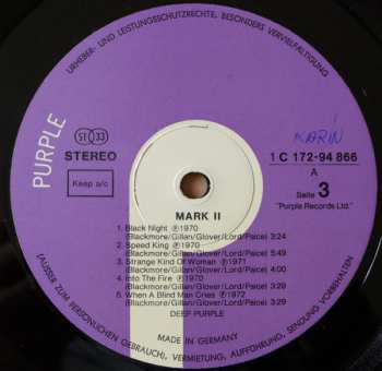 2LP Deep Purple: Mark I & II