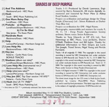 CD Deep Purple: Shades Of Deep Purple