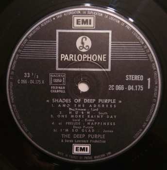 LP Deep Purple: Shades Of Deep Purple