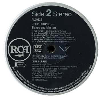 LP Deep Purple: Slaves & Masters