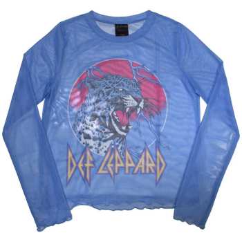 Merch Def Leppard: Dámske Long Sleeve Tričko Lightning Leopard