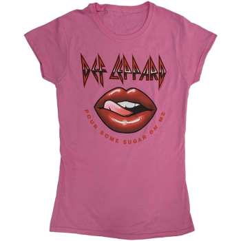 Merch Def Leppard: Dámske Tričko Pour Some Sugar On Me Lips Tour 2019