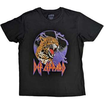 Merch Def Leppard: Tričko Lightning Leopard