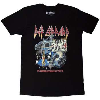 Merch Def Leppard: Def Leppard Unisex T-shirt: Summer Stadium Tour (black) (back Print) (small) S