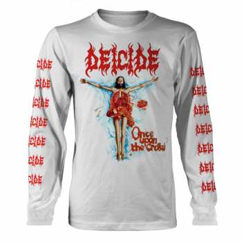 Merch Deicide: Tričko s dlhým rukávom Once Upon The Cross (white)