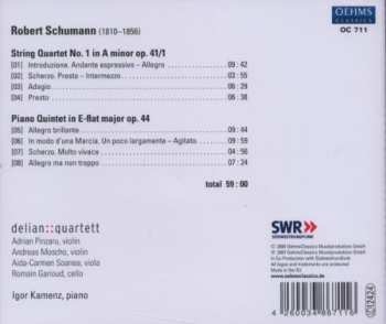 CD Robert Schumann: String Quartet Op. 41/1; Piano Quintet Op. 44  