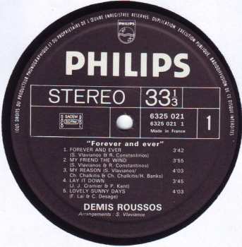 LP Demis Roussos: Forever And Ever