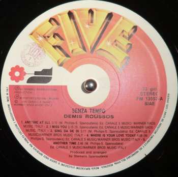 LP Demis Roussos: Senza Tempo