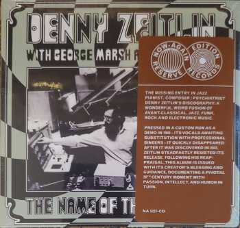 CD Denny Zeitlin: The Name Of This Terrain LTD | NUM