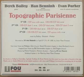 4CD/Box Set Evan Parker: Topographie Parisienne (Dunois, April 2nd, 3d & 4th, 1981)