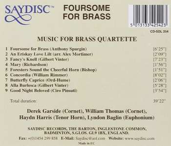CD Derek M. Garside: Foursome For Brass