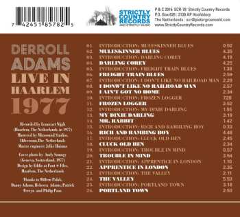 CD Derroll Adams: Live in Haarlem 1977