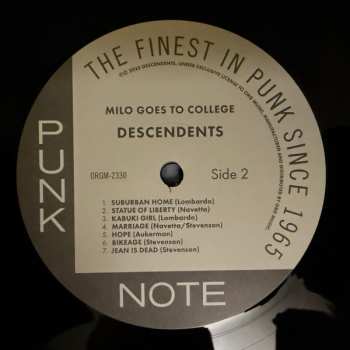LP Descendents: Milo Goes To College